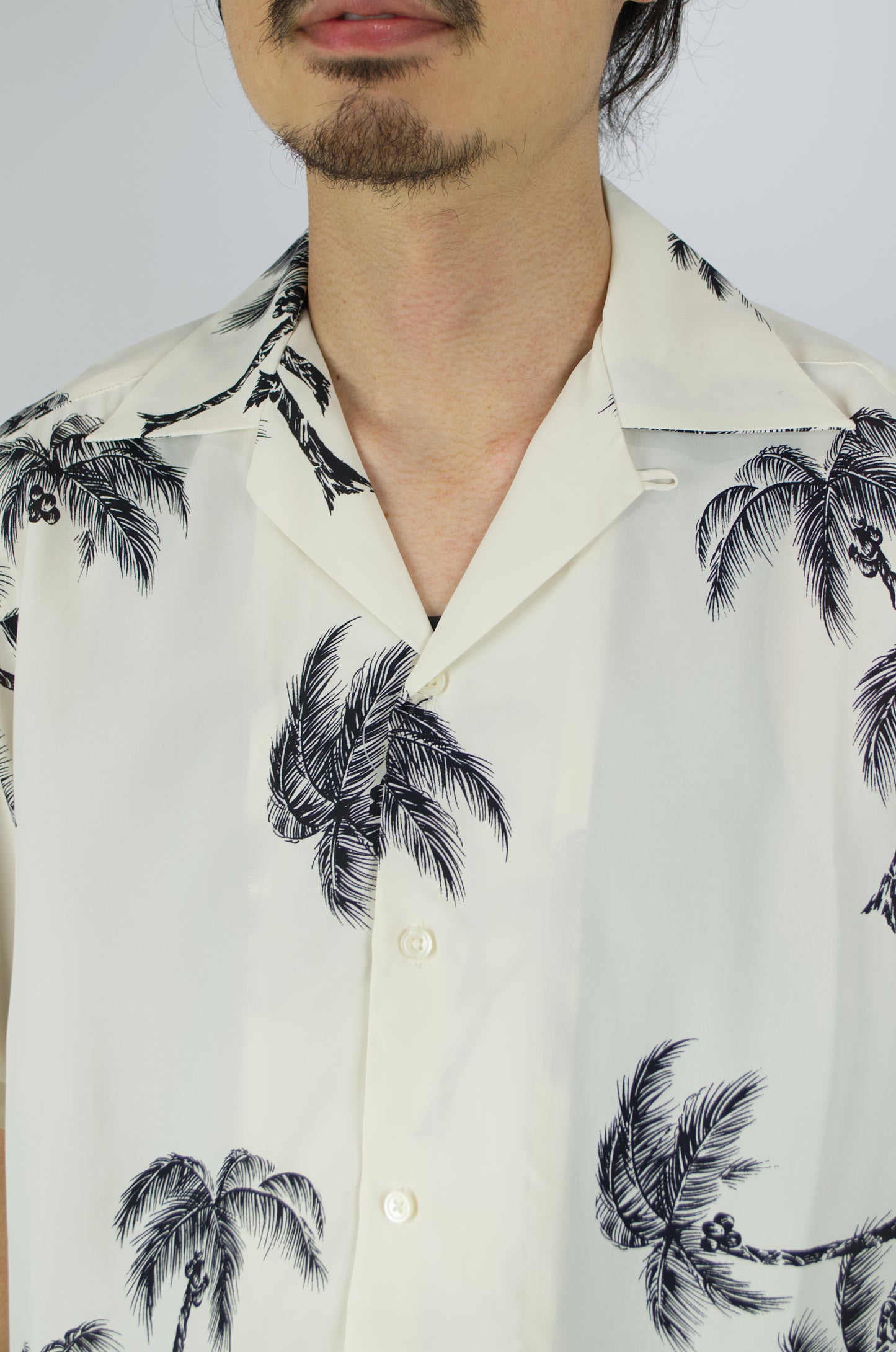Sunnysiders - Open Collar Shirt, Pearl White