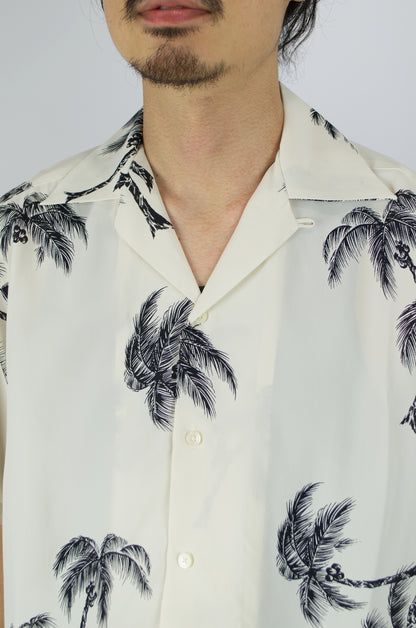 Sunnysiders - Open Collar Shirt, Pearl White