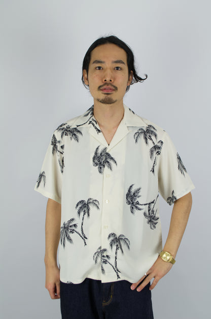 Sunnysiders - Open Collar Shirt, Pearl White