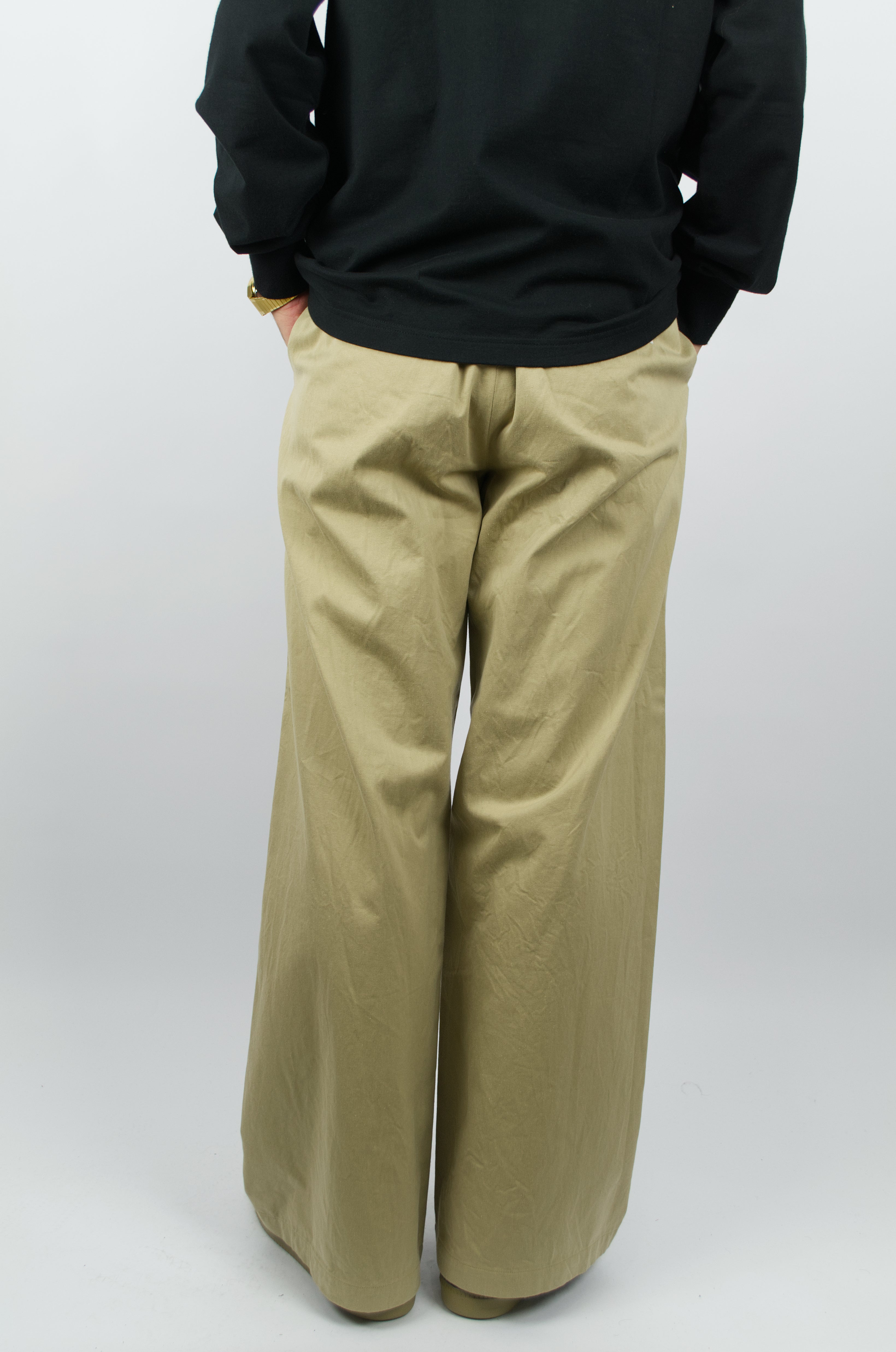 【美品】YAECA/Chino Trousers Wide/29 Yaeca - Wide Chino Trousers, Khaki – SUNNYSIDERS