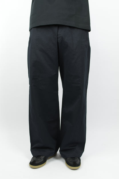 Yaeca - Wide Chino Trousers, Navy