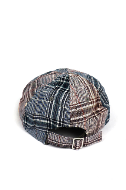 SUNNYSIDERS_Decho_Decho - Bleached 6 Panel Hat, Blue Check_Cap