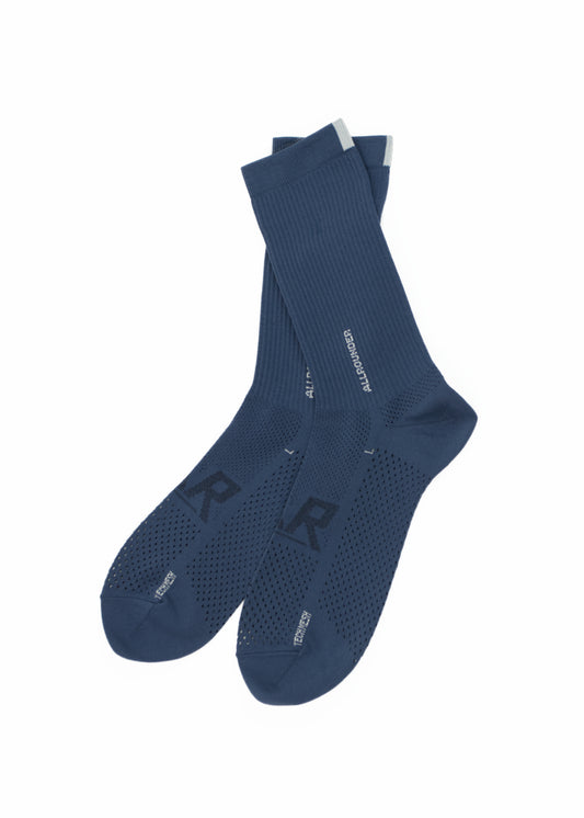 Rototo - 'All Rounder' Tech-Mesh Crew, Iron Blue