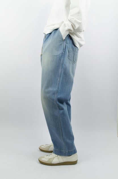 H.Unit - Easy Pants, Washed Denim