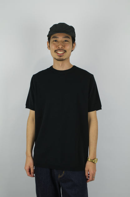 Fujito - Knit T-Shirt, Black