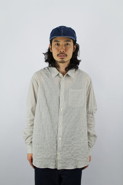 SUNNYSIDERS_Master & Co._Master & Co. - Shirring Shirt, White Check_Shirts