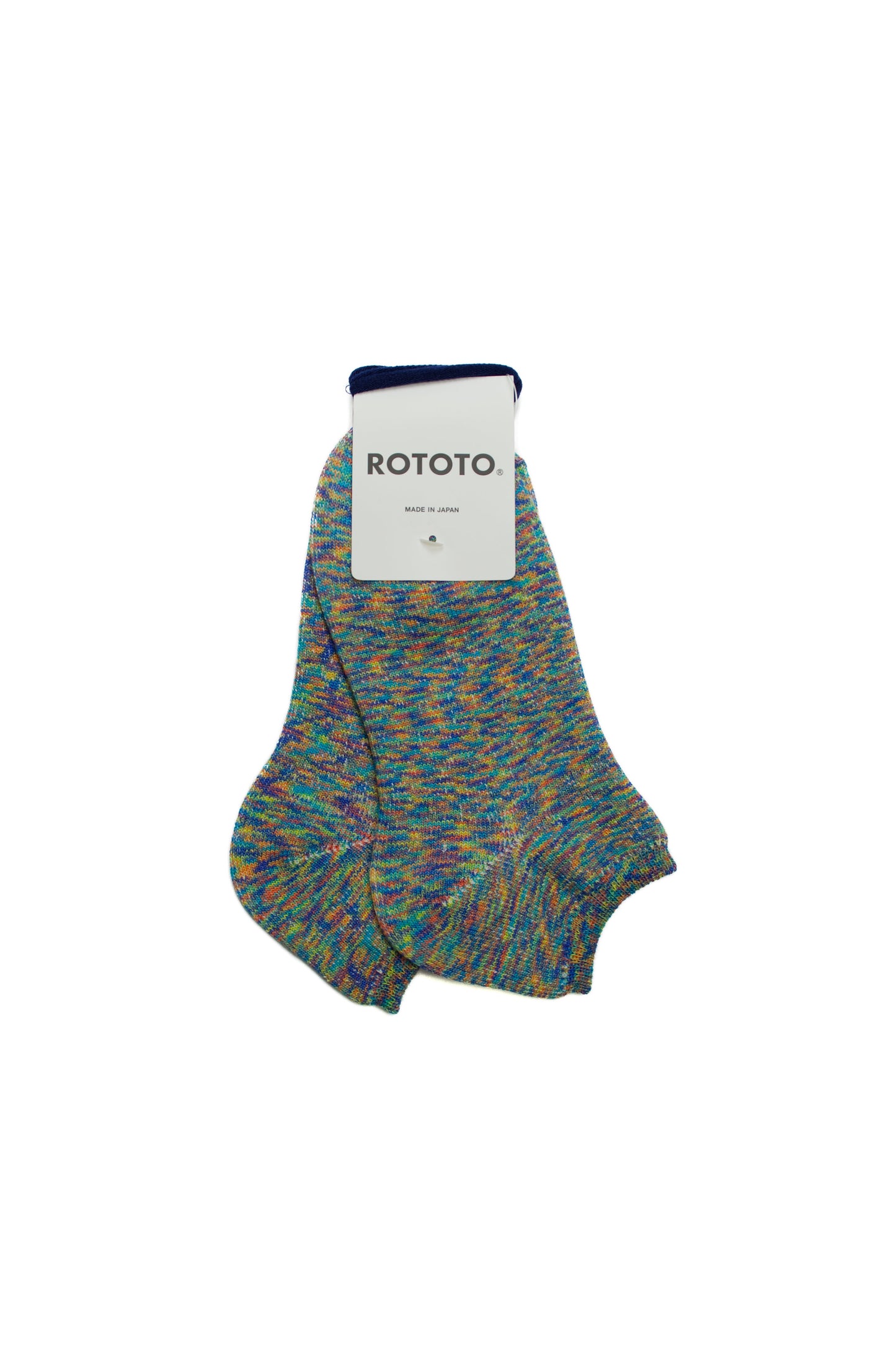 Rototo - Washi Pile Short Socks Kasuri, Bloom