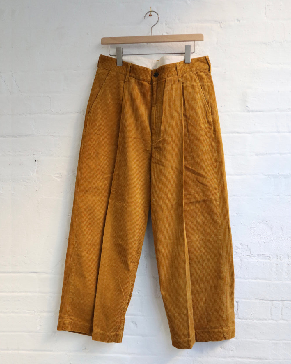 Corduroy crownsize trousers [H-PT027] - Mustard