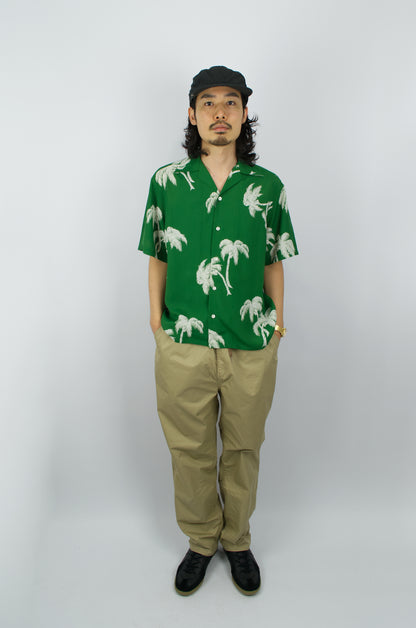 Sunnysiders - Open Collar Shirt, Emerald Green