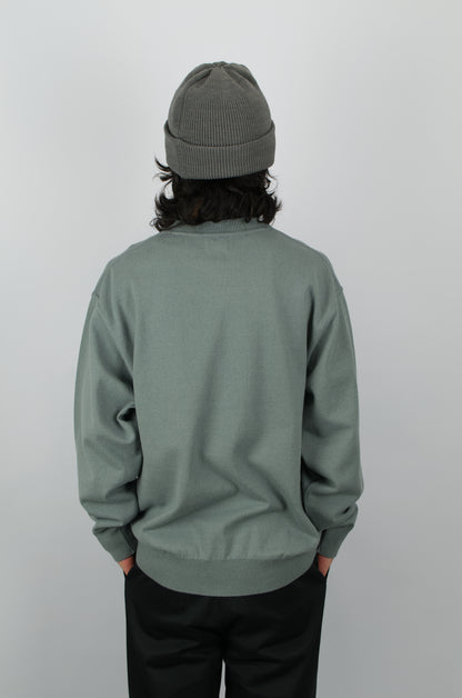 Yonetomi - Wave Cotton Pullover, Blue Grey