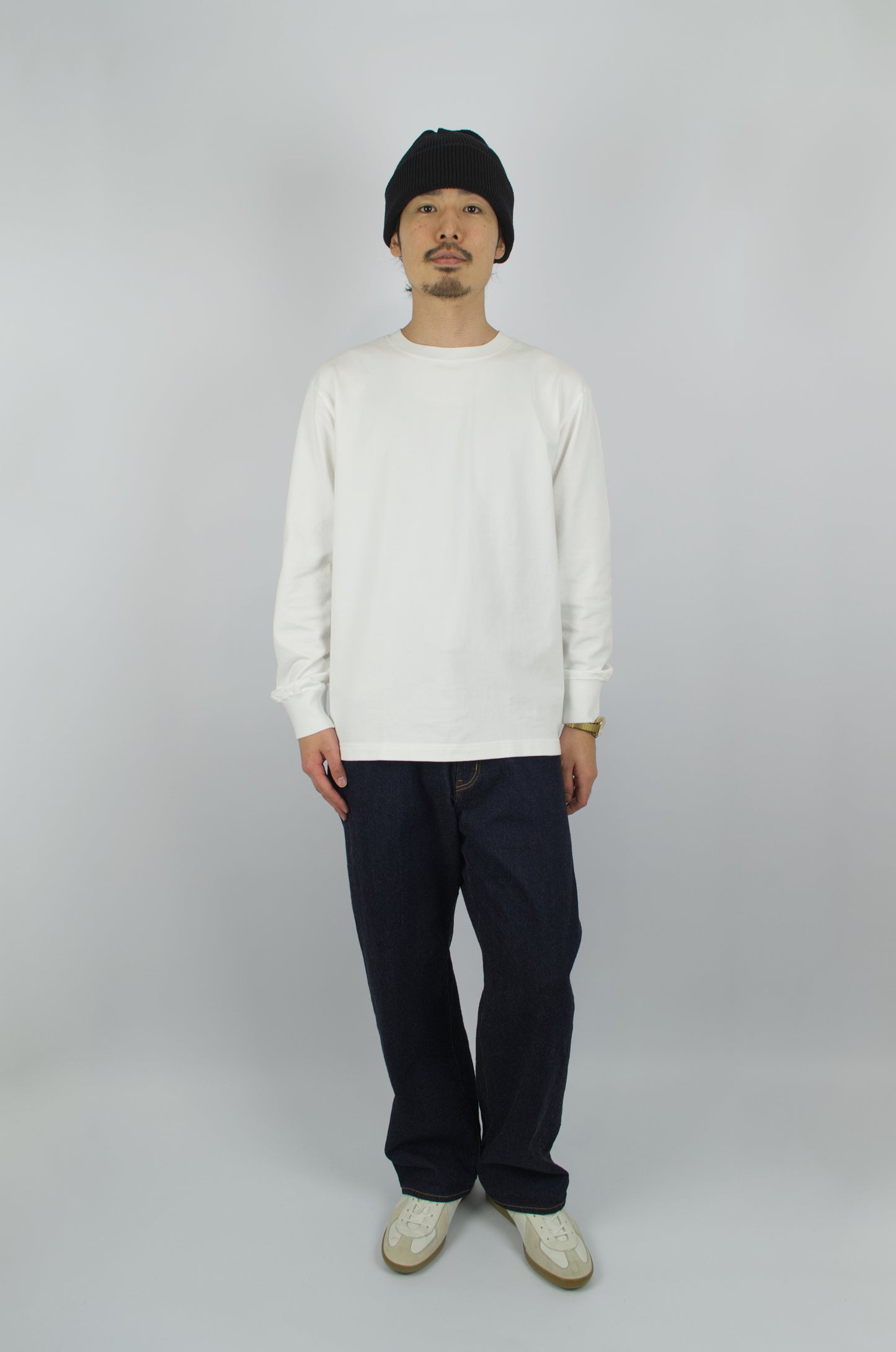 SUNNYSIDERS_YONETOMI_Yonetomi - 'New Basic' Long Sleeve T-Shirt, White_T-Shirts