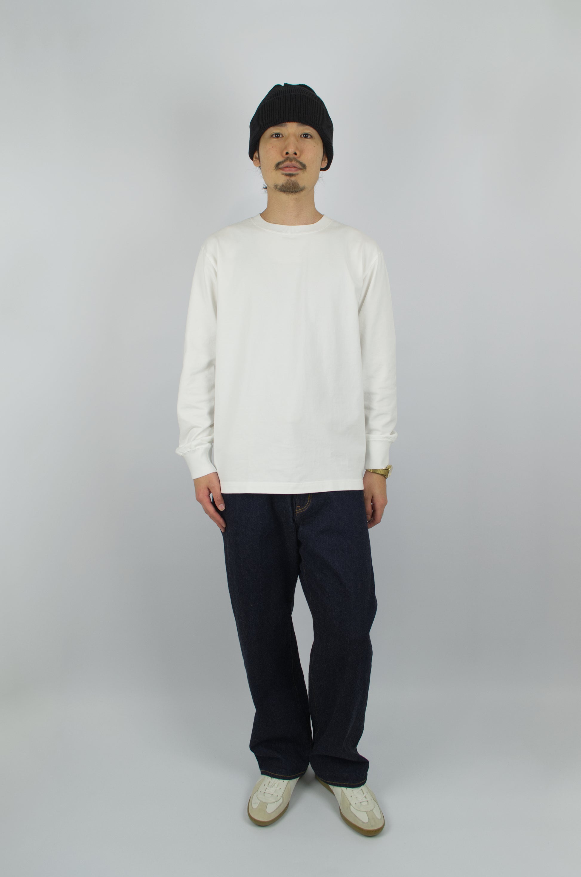 SUNNYSIDERS_YONETOMI_Yonetomi - 'New Basic' Long Sleeve T-Shirt, White_T-Shirts