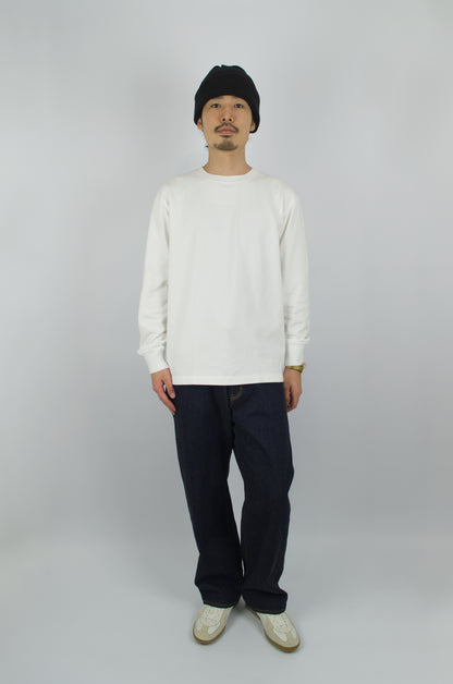 SUNNYSIDERS_YONETOMI_Yonetomi - 'New Basic' Long Sleeve T-Shirt, White_T-Shirts