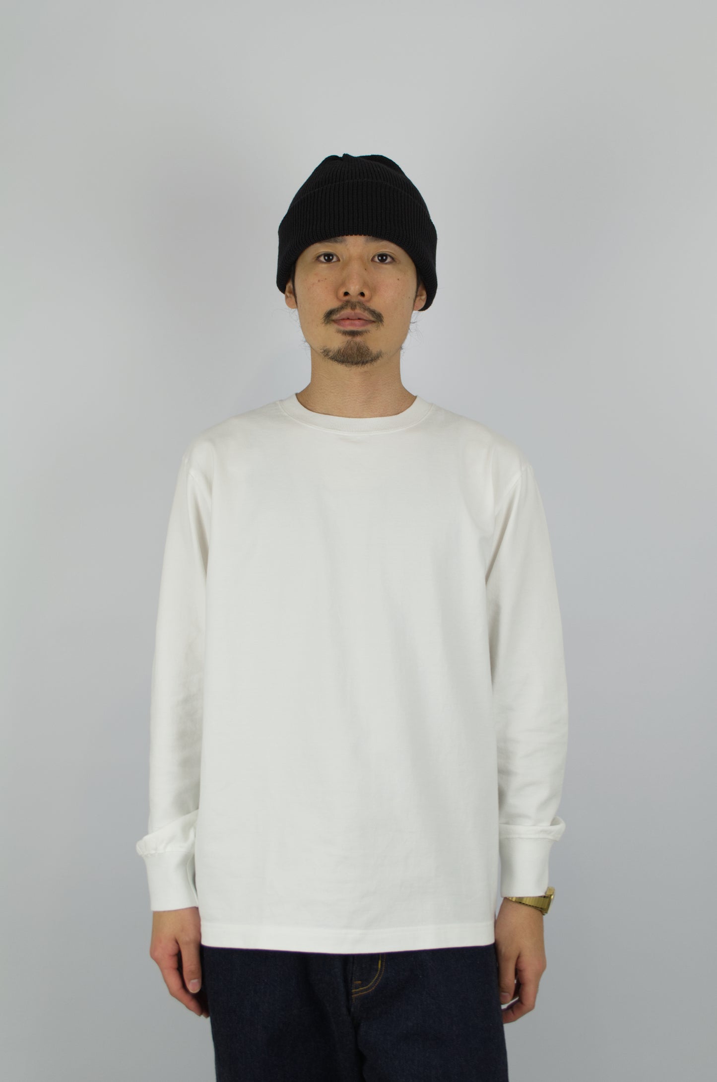 SUNNYSIDERS_YONETOMI_Yonetomi - 'New Basic' Long Sleeve T-Shirt, White_T-Shirts