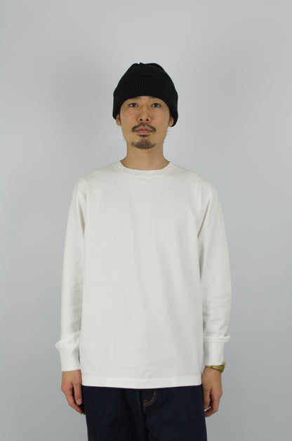 SUNNYSIDERS_YONETOMI_Yonetomi - 'New Basic' Long Sleeve T-Shirt, White_T-Shirts