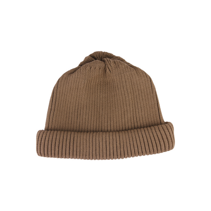 SUNNYSIDERS_ROTOTO_R5021 COTTON ROLL UP BEANIE - KHAKI_Beanies